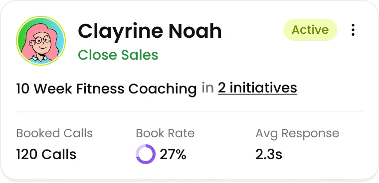 Cloziq sales agent dashboard handoff